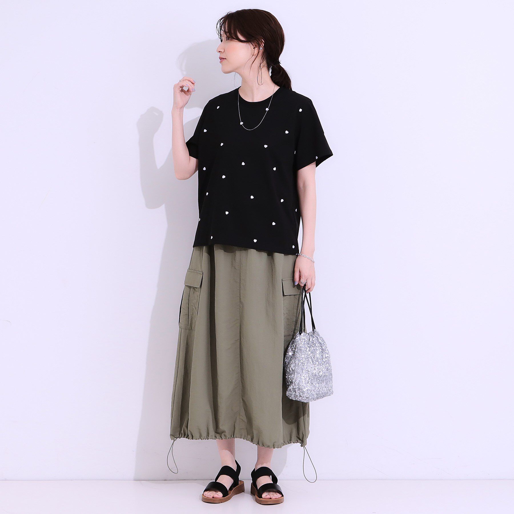 SHOO･LA･RUE「【S-LL】選べる4柄 デザイン刺繍アソートTシャツ」|Tシャツ・カットソー|