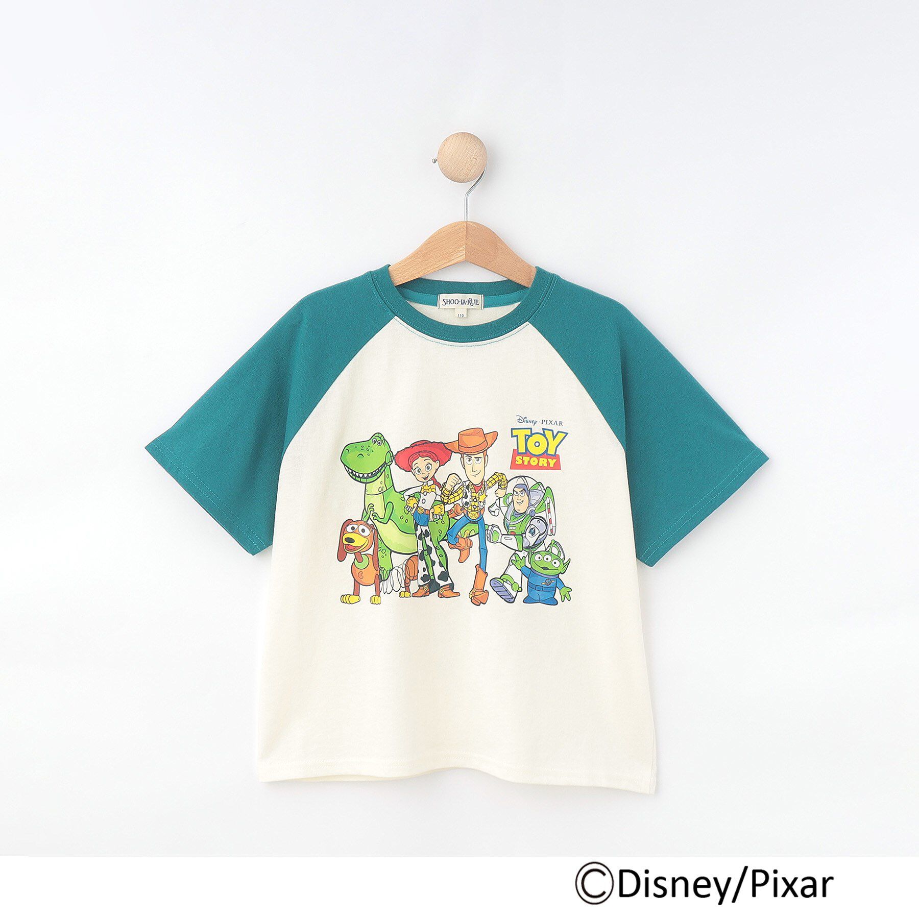 SHOO･LA･RUE「【DISNEY】トイ・ストーリー ラグランT」|Tシャツ・カットソー|グリーン(522)