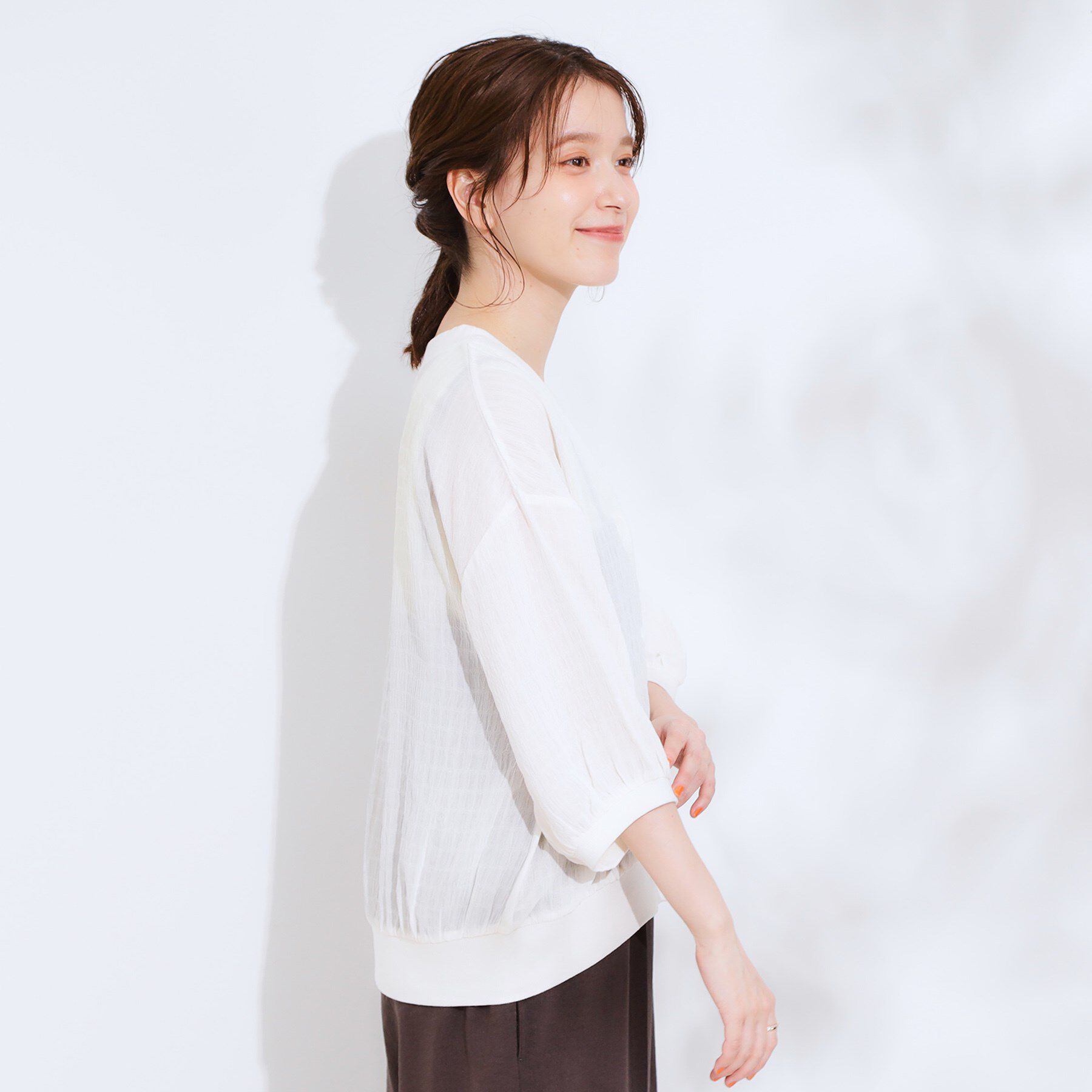 SHOO･LA･RUE「【S-LL】ふわっとしたフォルムが魅力 Vネックカーディガン」|カーディガン|