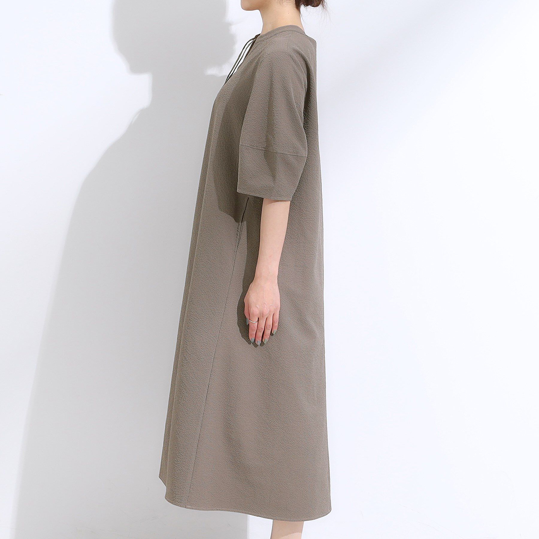 SHOO･LA･RUE「一枚で着映え お袖ランタンワンピース」|ワンピース|