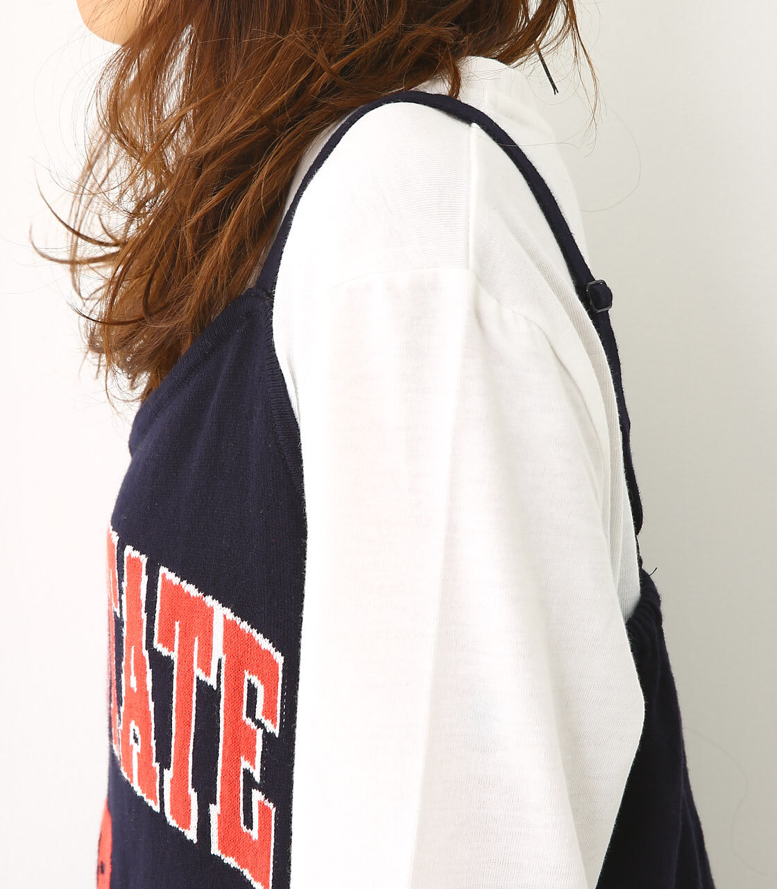  「ニット キャミ セット L／S Tシャツ」|キャミソール|