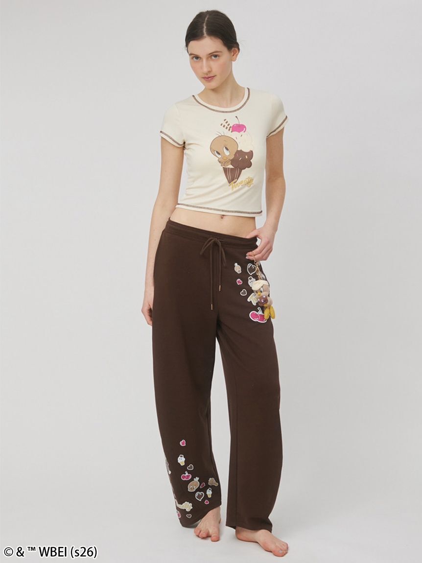 SNIDEL HOME「【Tweety】【接触冷感】ミニＴシャツ」|ルームウェア|