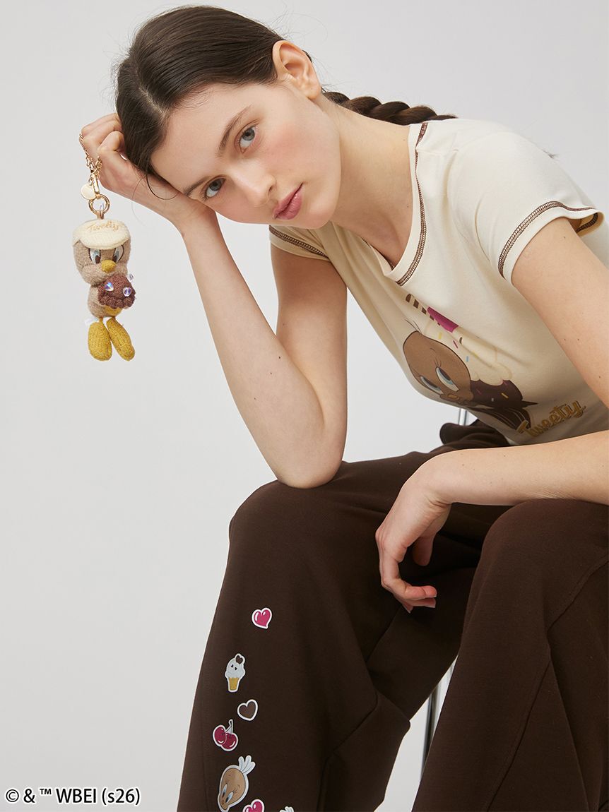 SNIDEL HOME「【Tweety】【接触冷感】ミニＴシャツ」|ルームウェア|
