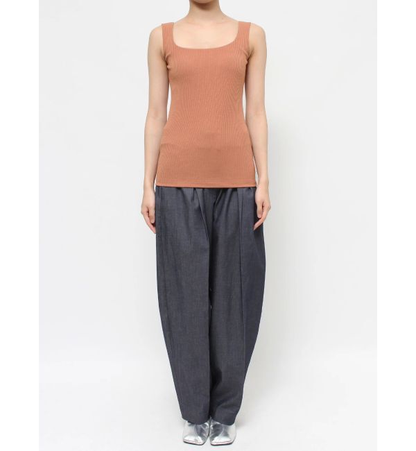 ELENDEEK「SQUARE NECK PAD TANK TOP」|タンクトップ|