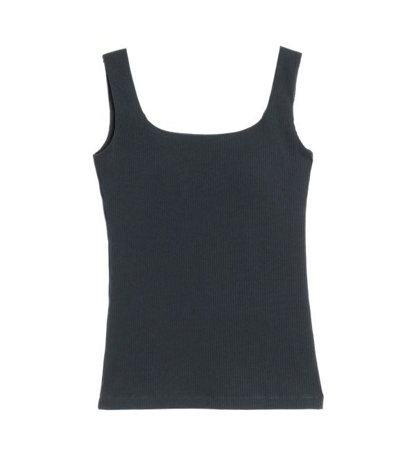 ELENDEEK「SQUARE NECK PAD TANK TOP」|タンクトップ|