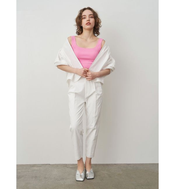 ELENDEEK「SQUARE NECK PAD TANK TOP」|タンクトップ|
