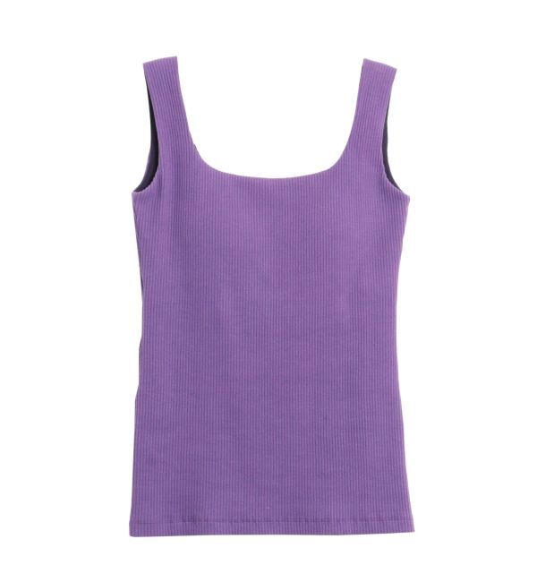 ELENDEEK「SQUARE NECK PAD TANK TOP」|タンクトップ|