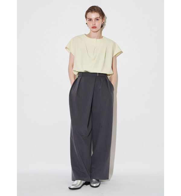 ELENDEEK「ASYME DRAPE BL」|シャツ・ブラウス|