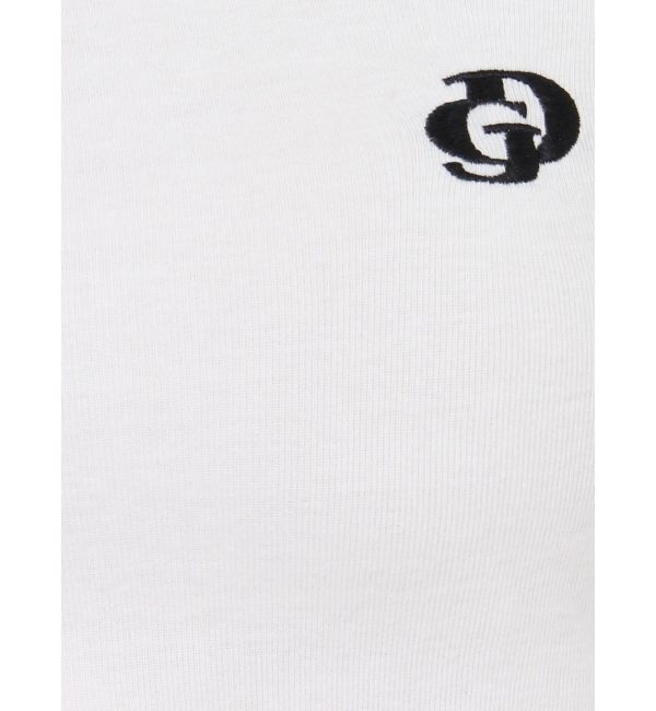 GYDA「GD BICOLORワンショルダーデザインショートトップス」|Tシャツ・カットソー|