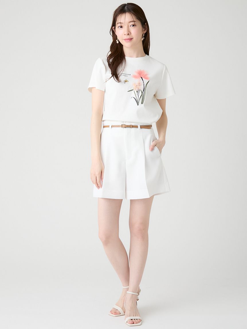 CELFORD「【洗える】【CELFORD&times;P.J. REDOUTEコラボ】 3DモチーフTシャツ」|Tシャツ・カットソー|