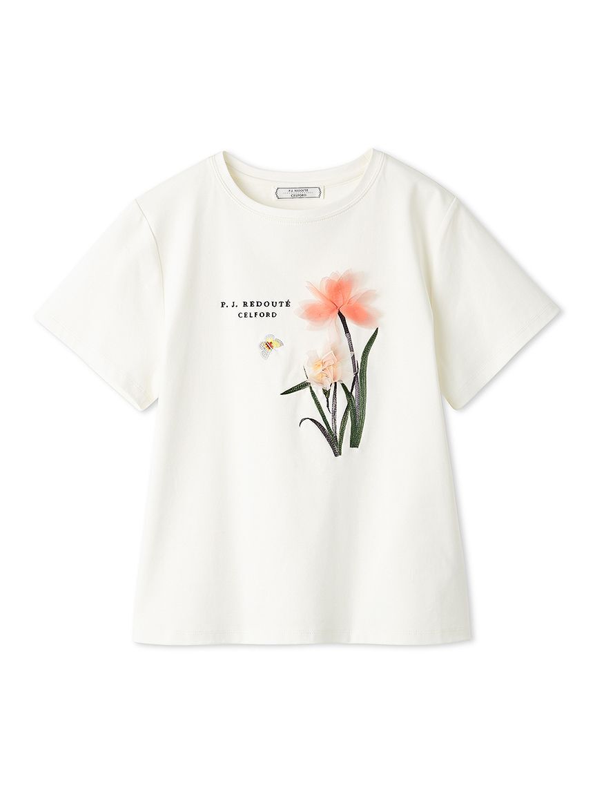 CELFORD「【洗える】【CELFORD&times;P.J. REDOUTEコラボ】 3DモチーフTシャツ」|Tシャツ・カットソー|