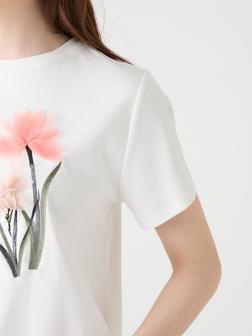 CELFORD「【洗える】【CELFORD&times;P.J. REDOUTEコラボ】 3DモチーフTシャツ」|Tシャツ・カットソー|