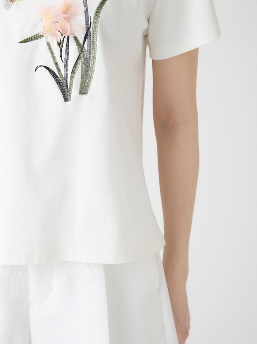 CELFORD「【洗える】【CELFORD&times;P.J. REDOUTEコラボ】 3DモチーフTシャツ」|Tシャツ・カットソー|