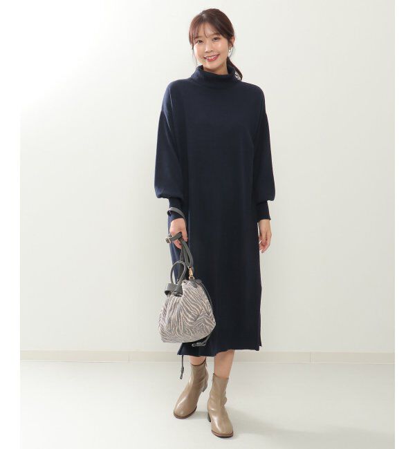 IKKA LOUNGE「タートルニットスリットワンピース」|その他|
