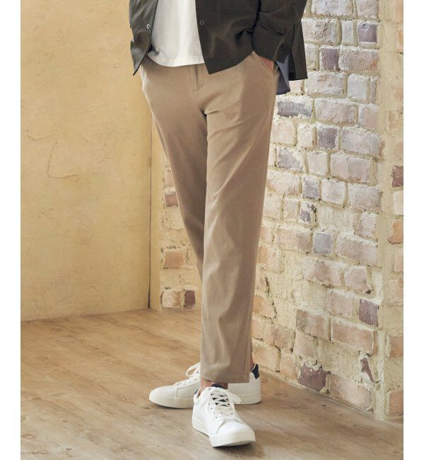 ikka「【雑誌MonoMax5月号掲載】GOKU楽パンツ EASY STRETCH 冷感アンクル「小泉孝太郎さん着用モデル」」|スラックス|