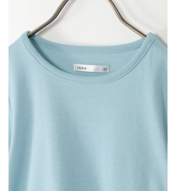 ikka kids「ドット柄サイドプリーツTシャツ（120~160cm）」|Tシャツ・カットソー|