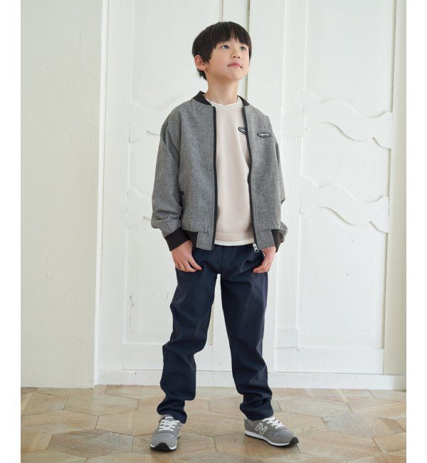 ikka kids「【親子おそろい】リネンライクリブブルゾン（110~160cm）」|その他|