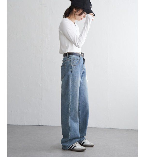 VENCE share style「テレコハーフジップクロップドプルオーバー」|Tシャツ・カットソー|