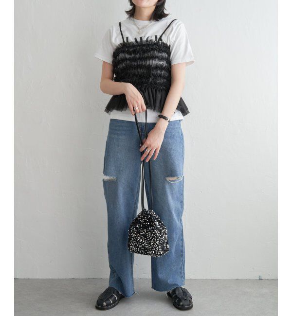 VENCE share style「チュールキャミソール」|タンクトップ|