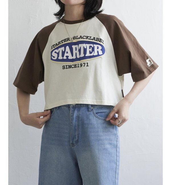 VENCE share style「STARTER BLACK LABEL スターターブラックレーベル ショートラグランTシャツ」|Tシャツ・カットソー|