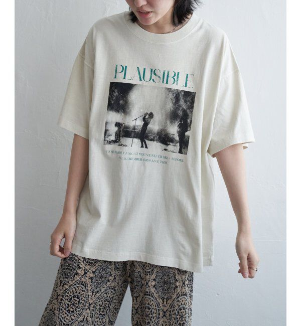 VENCE share style「PLAUSIBLE ピグメントTシャツ」|Tシャツ・カットソー|