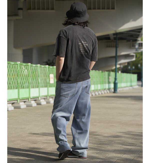 VENCE share style「スノーウォッシュ加工箔プリントTシャツ」|Tシャツ・カットソー|