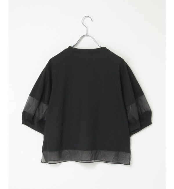 VENCE share style「袖オーガンジー切り替えプルオーバー」|その他|