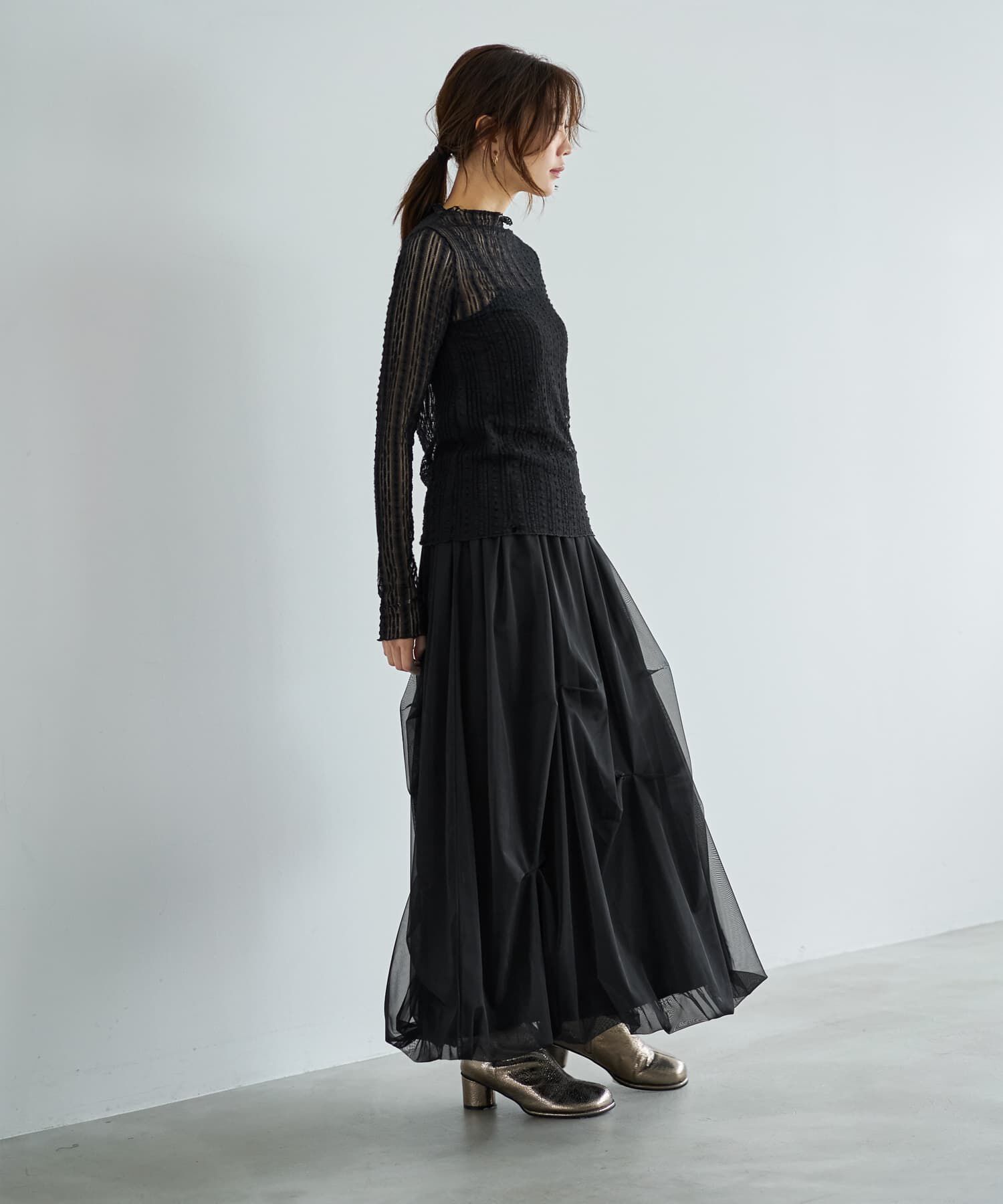 STYLE DELI「下に着るメロウレーシィートップス」|Tシャツ・カットソー|
