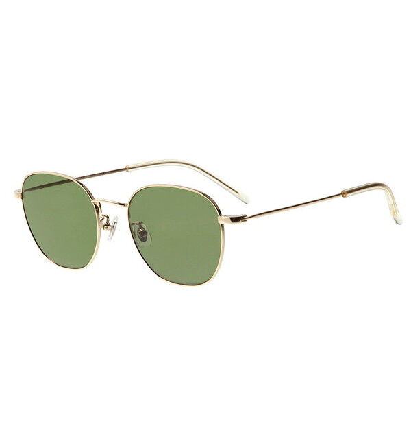  「ウェリントン型 サングラス｜ ライトカラーレンズ メタルフレーム ズレ落ち防止 TREND SUNGLASSES」|サングラス|ゴールド