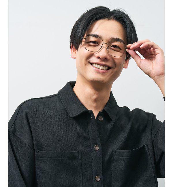  「ウエリントン型メガネ｜読書 レディース 女性用 大人可愛い 大理石｜Zoff｜CHIC レンズ交換券付」|メガネ|