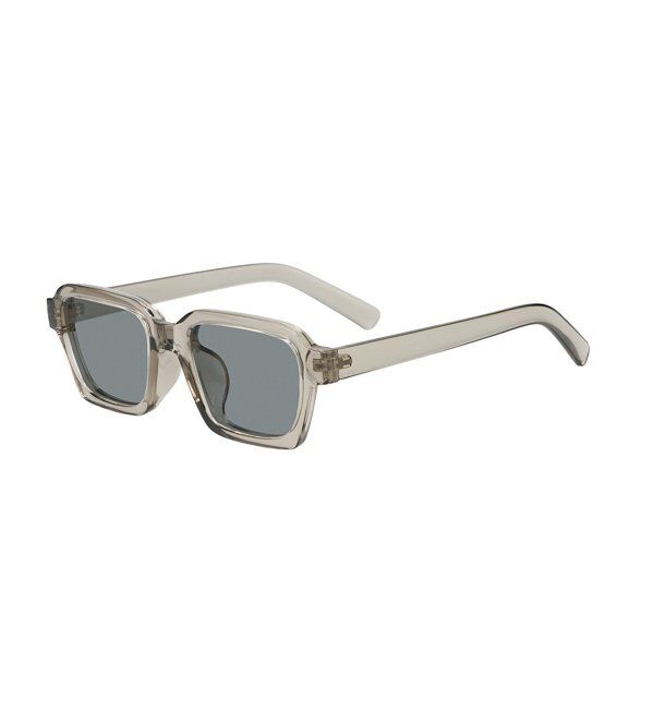  「SUNCUTGlasses/UV100%CUT ウェリントン型 サングラス [度無し専用] 横長 四角 紫外線対策 UVカット」|サングラス|