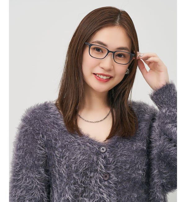  「スクエア型 メガネ | 軽量 柔軟性 鼻パッド 眼鏡 伊達めがね 度付き Zoff SMART レンズ交換券付」|メガネ|