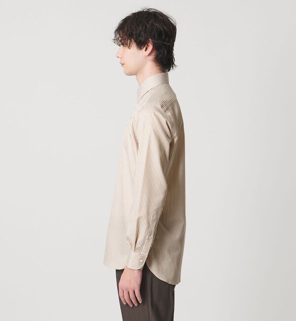 UNITED ARROWS「イージーケア AG ファンシーストライプ ラウンドレギュラーカラー シャツ ー抗菌防臭ー」|シャツ・ブラウス|
