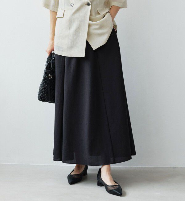UNITED ARROWS green label relaxing「【結論シリーズ】ドライクロス フレアスカート［size SHORT/TALLあり］」|フレア|
