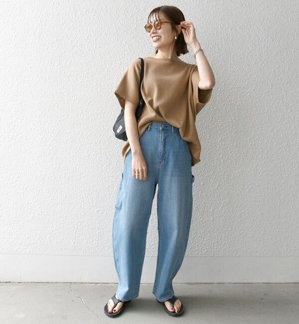 SHIPS any「《一部追加予約》SHIPS any:〈洗濯機可能〉ワッフル ワイド TEE」|Tシャツ・カットソー|
