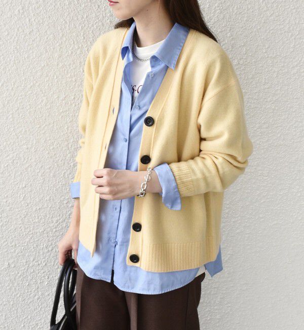 SHIPS Colors 「SHIPS Colors:〈手洗い可能〉CASHMILE(R) Vネック カーディガン」|カーディガン|