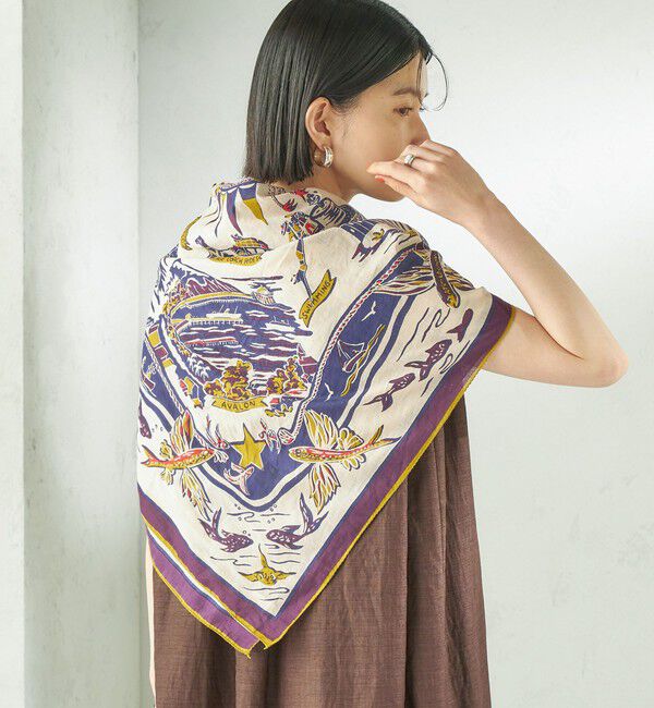 SHIPS for women「《一部追加予約》BINDU: スカーフ 100&times;100」|バンダナ・スカーフ|