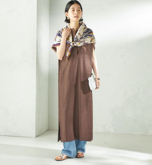 SHIPS for women「《一部追加予約》BINDU: スカーフ 100&times;100」|バンダナ・スカーフ|