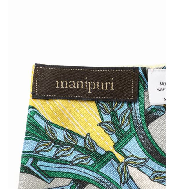 VERMEIL par iena「manipuri マニプリ 三角スカーフ W65 別注 ポンメール&times;キャリッジ」|バンダナ・スカーフ|