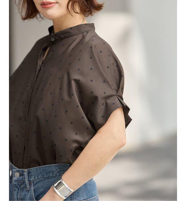journal standard L'essage「《WEB限定カラーあり》DEVEAUX/ドットタックスリーブシャツ」|シャツ・ブラウス|