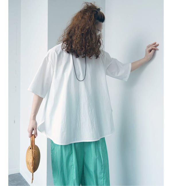 journal standard luxe「タイプワッシャー ラウンドフレアーシャツ」|シャツ・ブラウス|