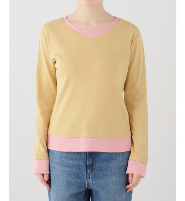 JOURNAL STANDARD「【gimaguas/ギマガス】Sam T-Shirt Beige/Pink」|Tシャツ・カットソー|