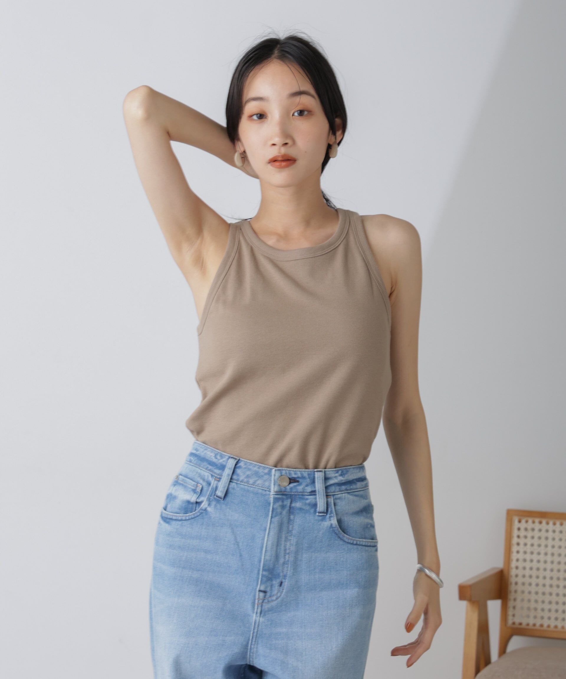 nano･universe「カップ付きアメスリタンクトップ」|Tシャツ・カットソー|