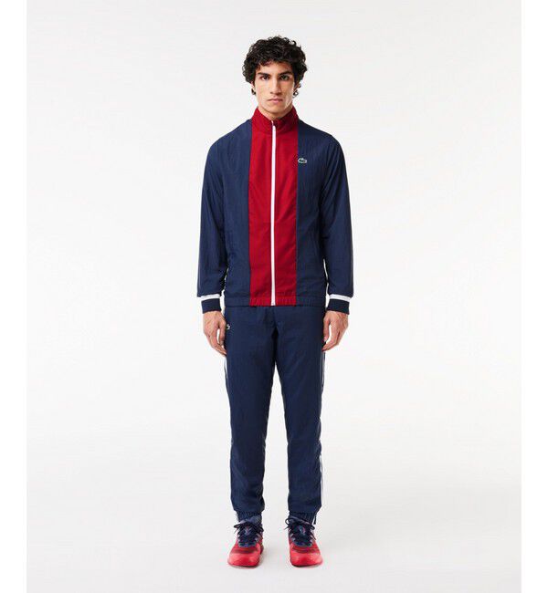 LACOSTE「『ダニール・メドベージェフ』バイカラートラックスーツ」|スウェット・ジャージ|レッド