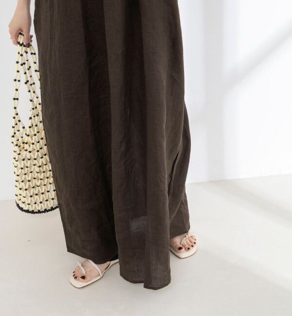 NOLLEY'S sophi「【WALANCE/ワランス】natural dye linen balloon sleeve dress」|ワンピース|