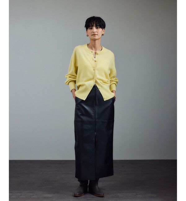 SALON adam et rope'「カシミヤクルーネックニットカーディガン」|カーディガン|