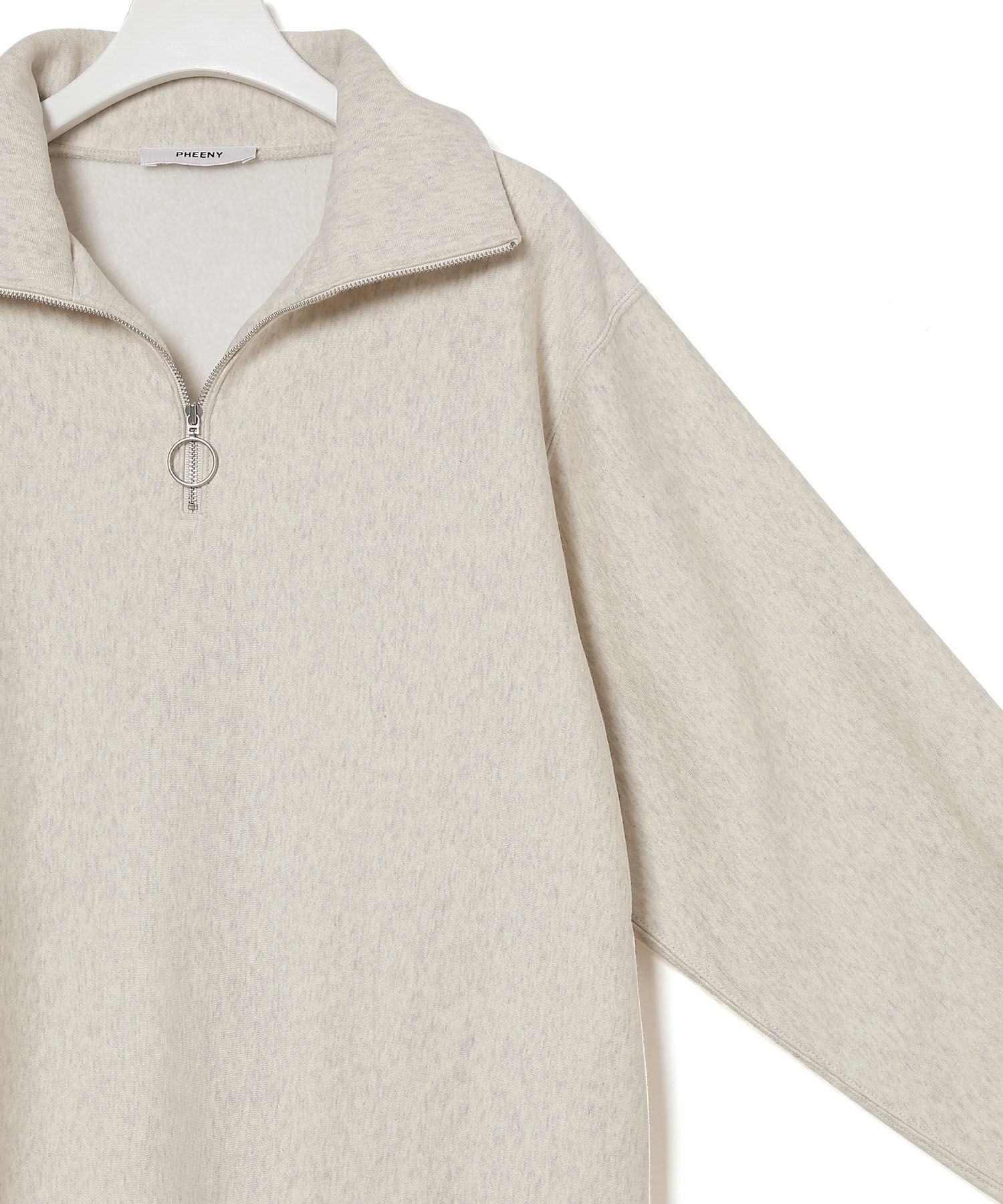 ADAM ET ROPE'「【PHEENY】Athletic fleece harf zip pull over」|スウェット・ジャージ|