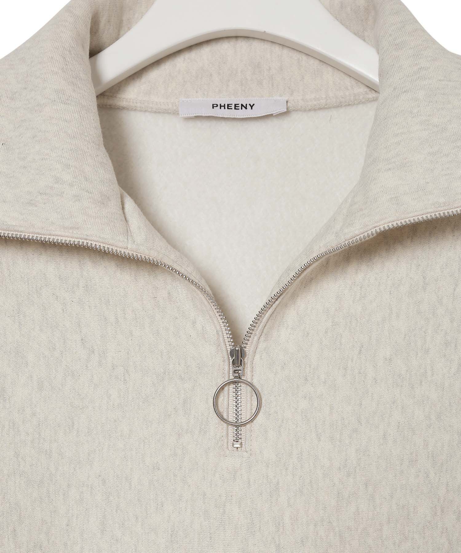 ADAM ET ROPE'「【PHEENY】Athletic fleece harf zip pull over」|スウェット・ジャージ|