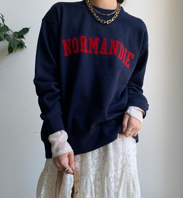  「【WEB限定】NORMANDIE裏毛バックジッププルオーバー」|Tシャツ・カットソー|