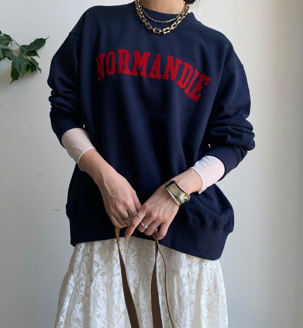  「【WEB限定】NORMANDIE裏毛バックジッププルオーバー」|Tシャツ・カットソー|
